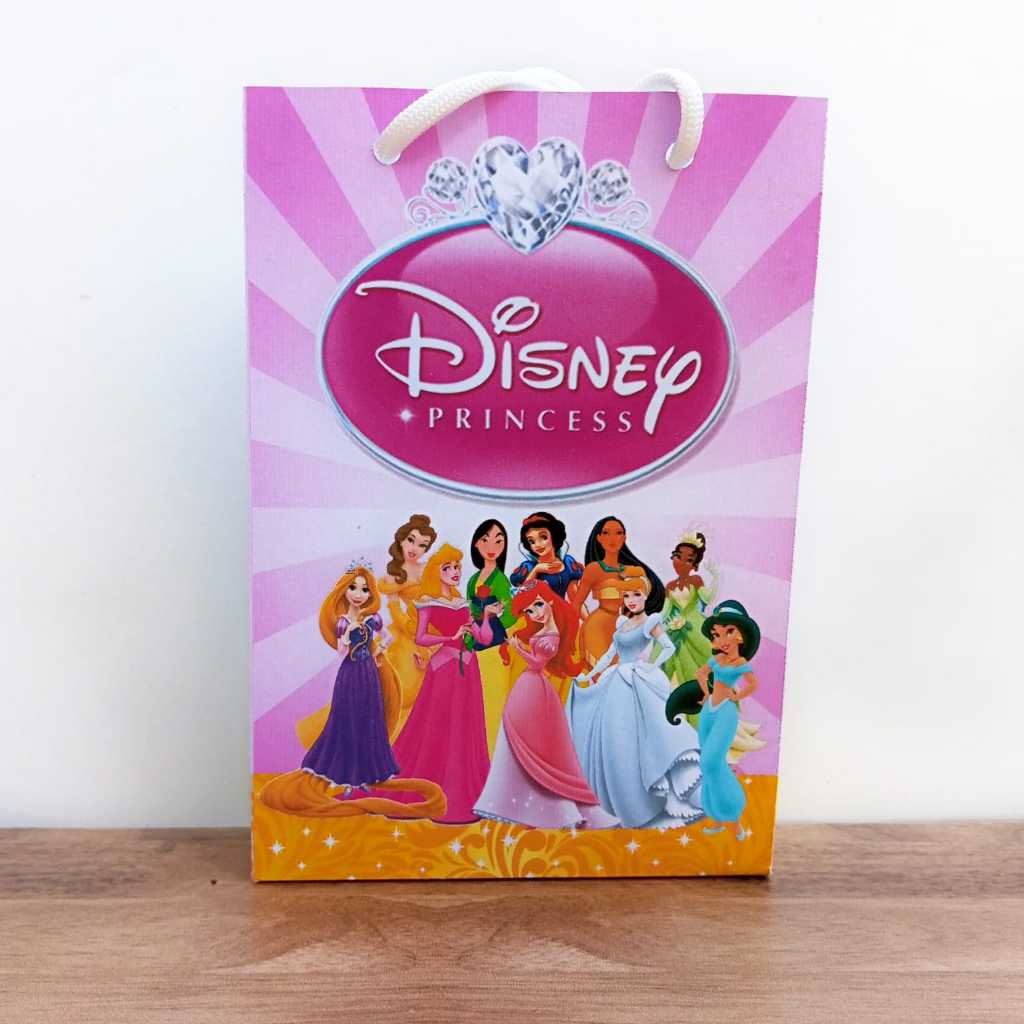 Sacolinha Surpresa Personalizada Lembrancinha princesas da Disney PEGUE E MONTE