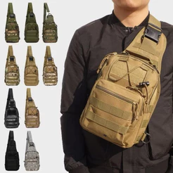 Bolsa Tática Transversal Peito E Ombro Impermeável Viagem Esportivo ao Ar Livre Sling Sport Unisexx