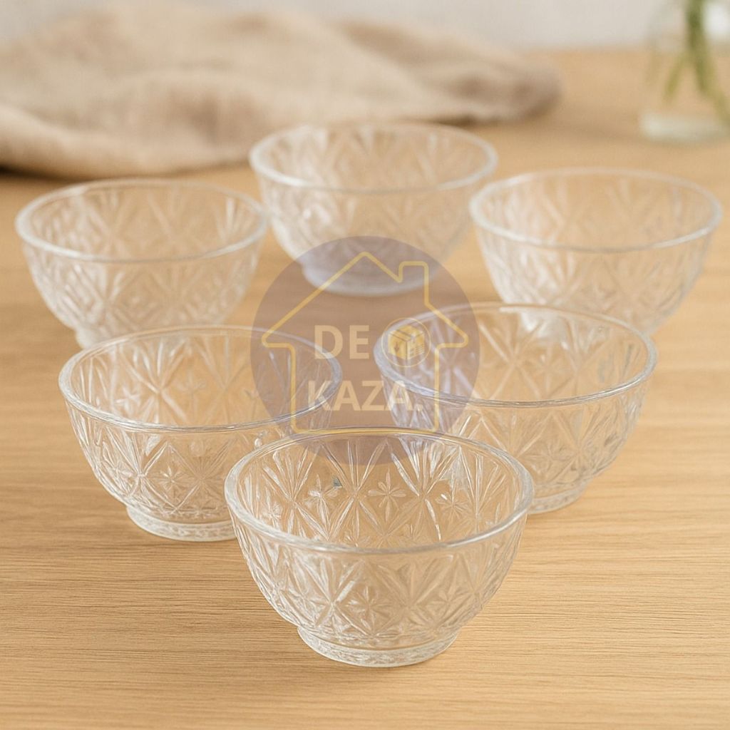 Jogo 6 Potes De Sobremesa Toffee em Vidro - 150ml — imagem 2 de 2