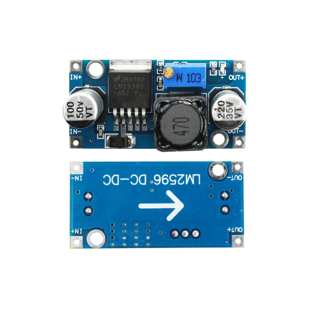 Reguladores De Tensão Lm2596 Step Down DC DC 12v para 5v Ajustável Regulador de Voltagem
