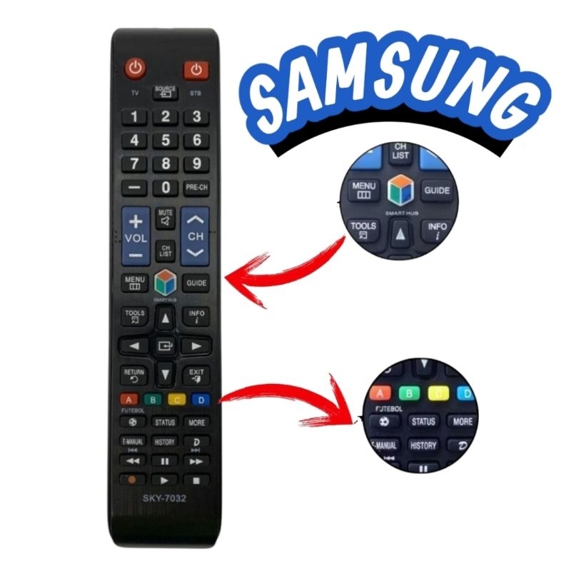 Controle Remoto Compativel Tv Samsung Led Smart UN40F5500AGXZD UN46F5500 FBG-7032