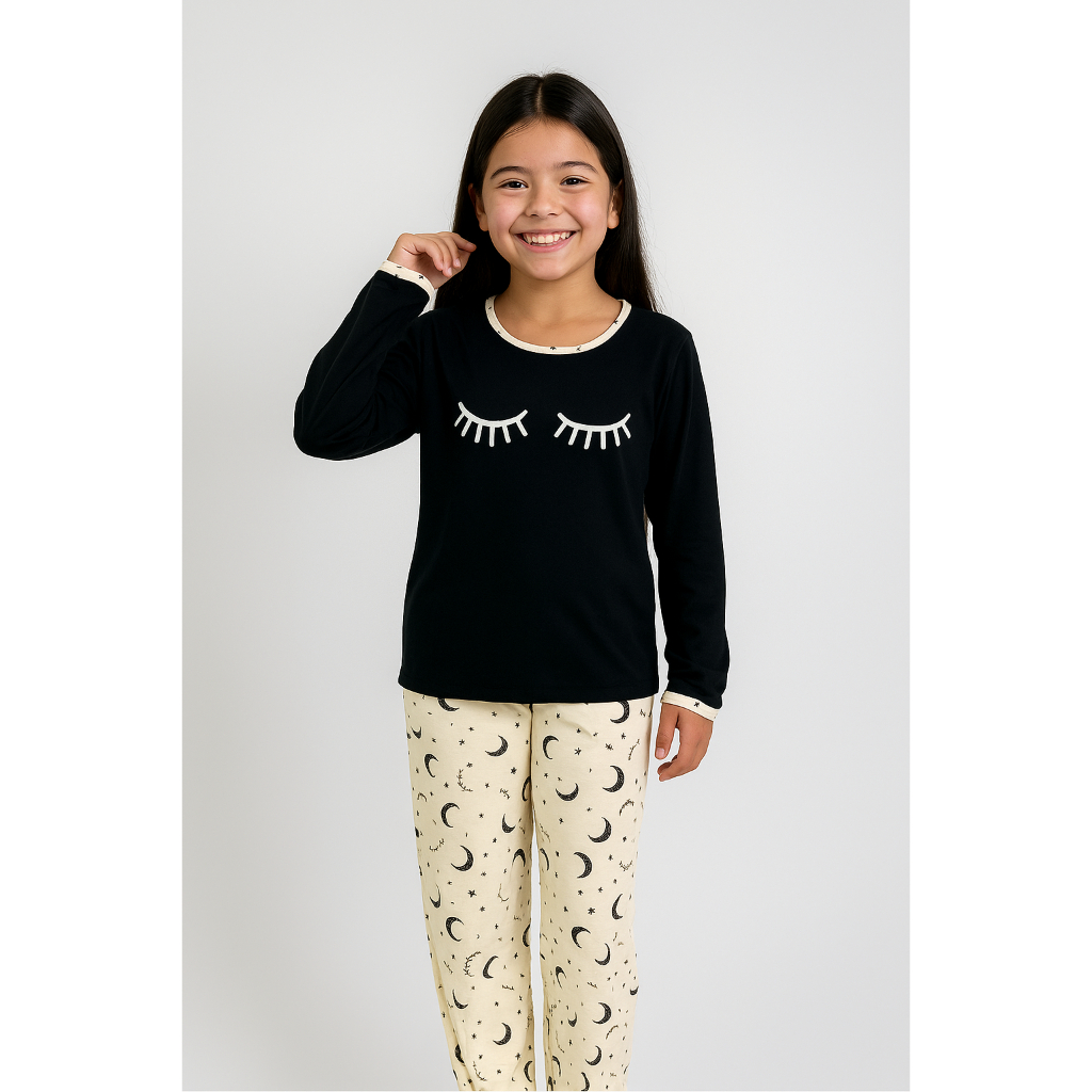Pijama FB Infantil Personagem Malha Premium Longo De Frio Inverno Promoçao