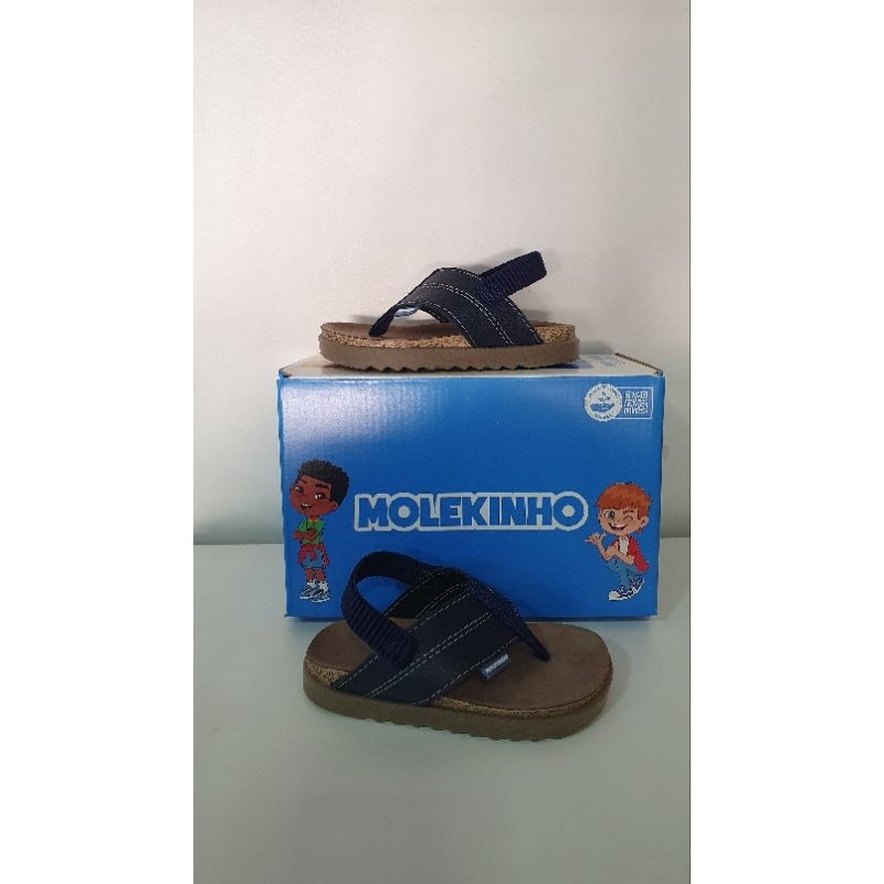 Molekinho chinelo com elástico infantil