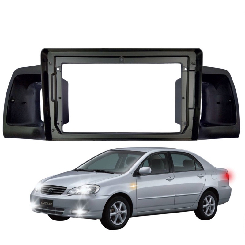 Moldura Painel 2Din 9Polegadas Corolla 2003 2004 2005 2006 2007
