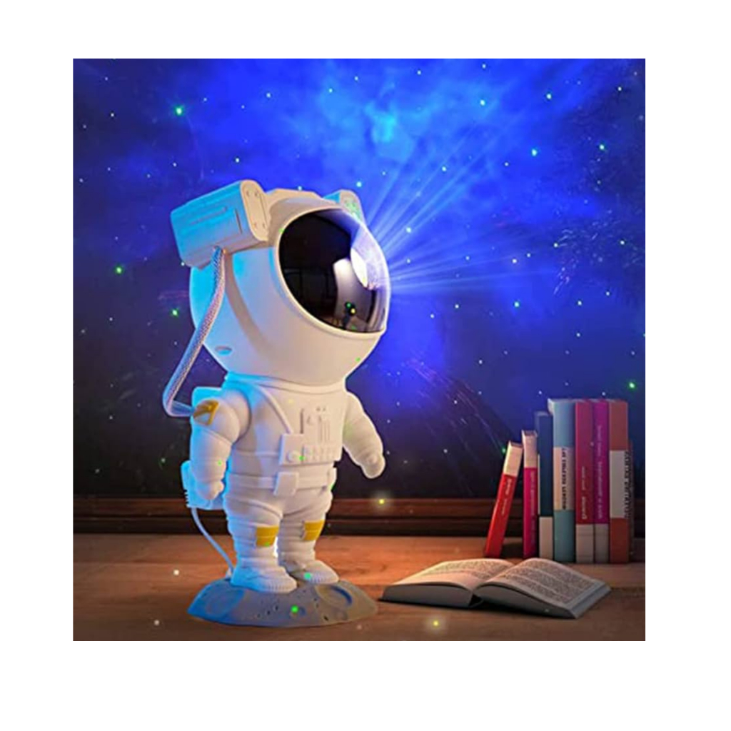 Astronaut Galaxy Projector Lamp Luminária Projetor Galáxia com Controle Remoto