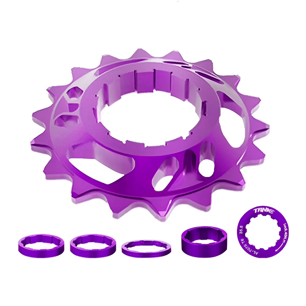 Kit single conversor Cog Adaptador Cassete Catraca k7 HG Bicicleta Bike Freeride speed Mtb Dh Grau