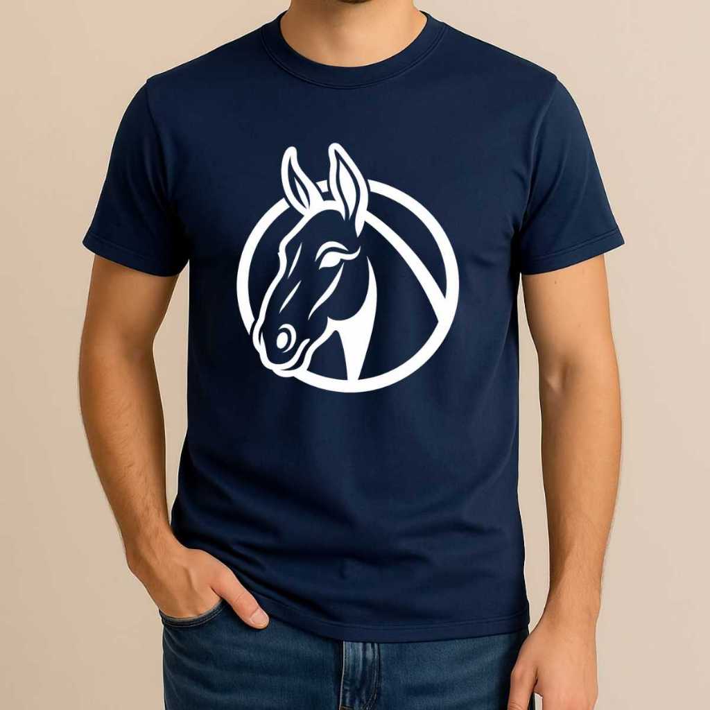 Camiseta Muladeiro 100% Algodão Premium Lisa Gola Redonda Conforto Cavalgada Country Dia a Dia Casual