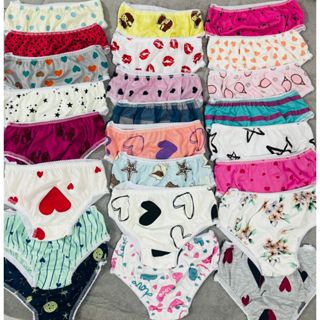 Kit 10 Calcinhas Menina, Infantil Forro Algodão e Poliéster Estampada Menina Revenda envio imediato em Oferta na Shopee