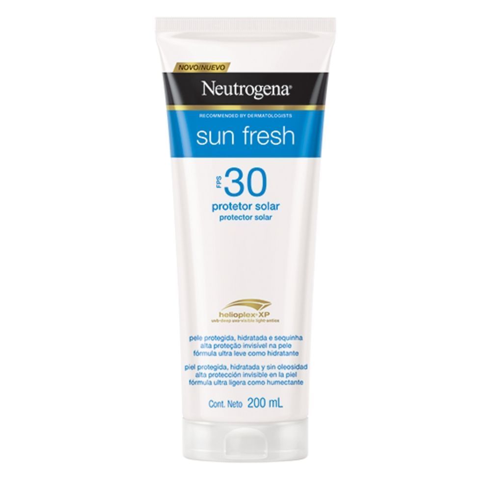 Protetor Solar Corporal Neutrogena Sun Fresh FPS 30 200ml em Oferta na Shopee
