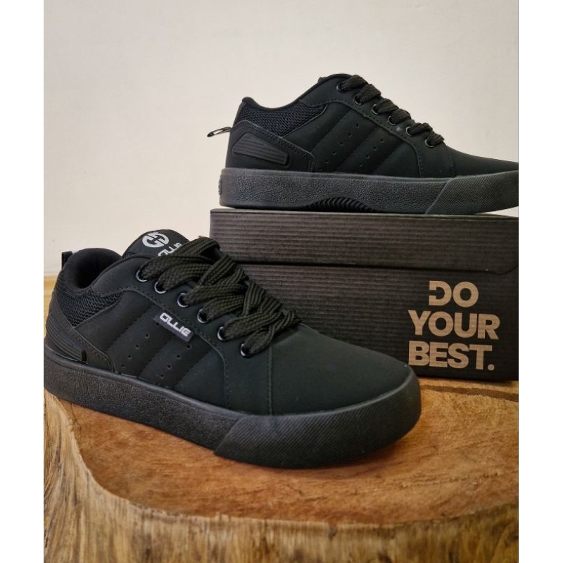 Tênis Masculino Preto Street Cyclon Conforto Casual  Antiderrapante Tenis Leve Sola Preta