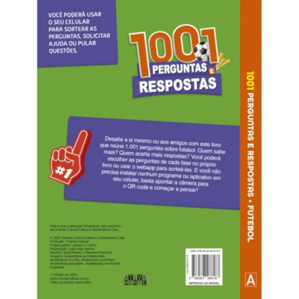 Detalhes do 1001 perguntas e respostas - Futebol