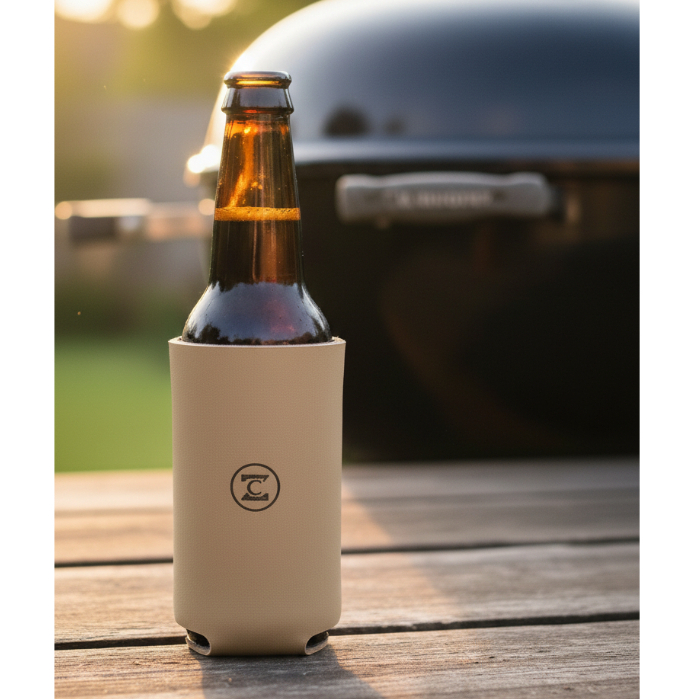 Porta Latas 350ML e Long Neck 330ML Artesanal Couro Legítimo Zanin Couros
