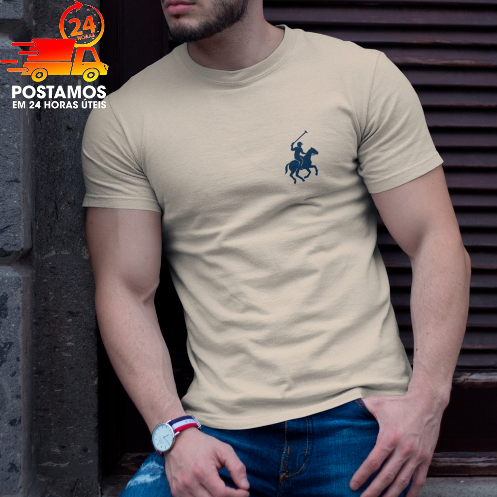 Camiseta Masculina Cavalo CodeWear – Algodão Premium, Slim Fit, Original, Diversas Cores em Oferta na Shopee