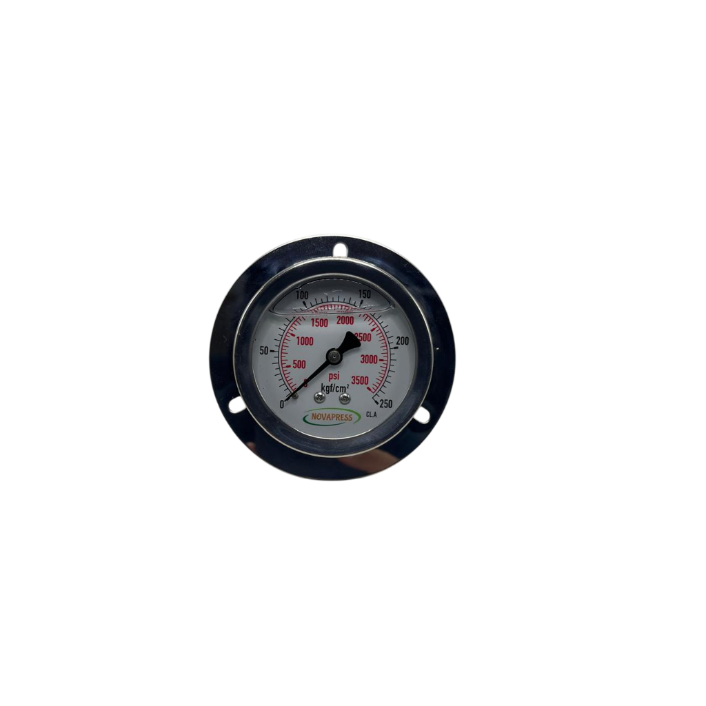 Manômetro + Flange - Diam 63mm Esc. 0-250 Kgf/cm2 X 3500 Psi