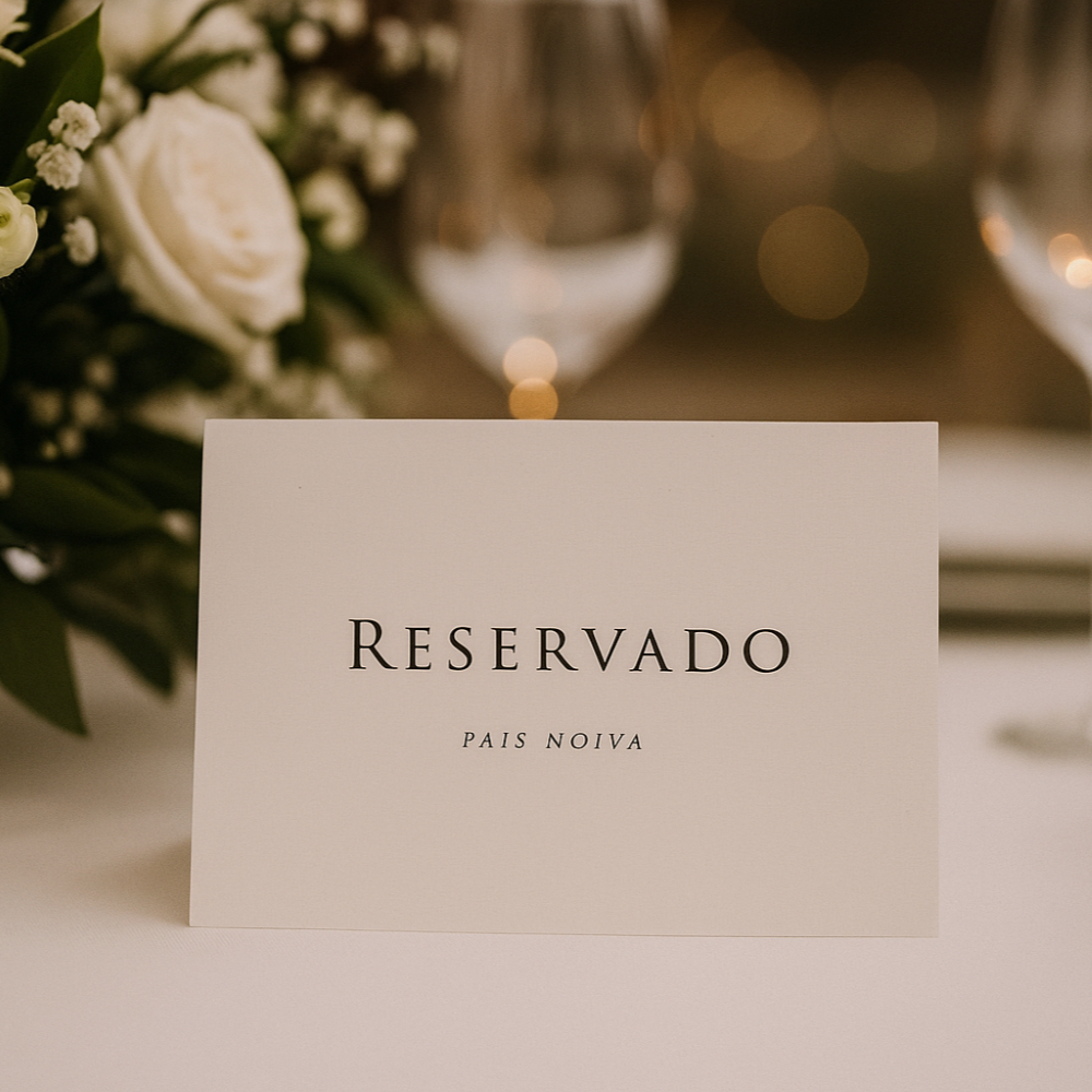 Reservado de Mesa minimalista