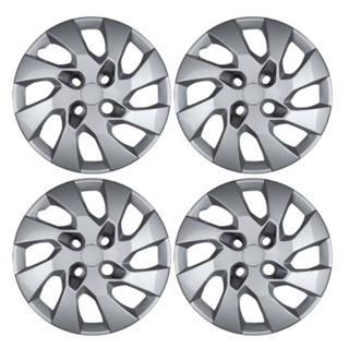 Kit 4 Calota Onix Aro 15 2014 2015 2016 Prisma Chevrolet Prata Antiperda Com Emblema em Oferta na Shopee