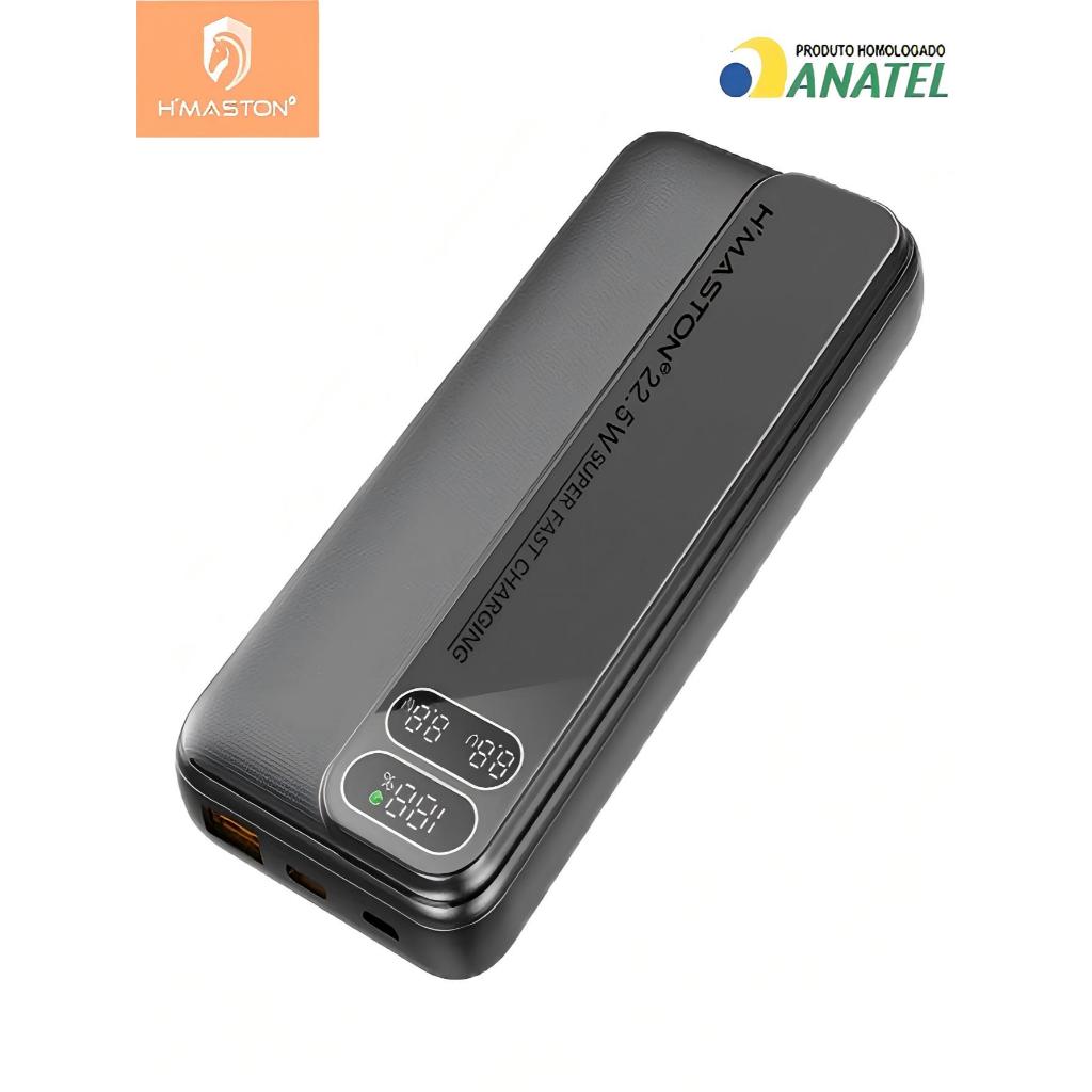 H'maston YD51 Power Bank 10000mAh mah turbo 22.5W Carregador Portátil Com Indicador De Bateria