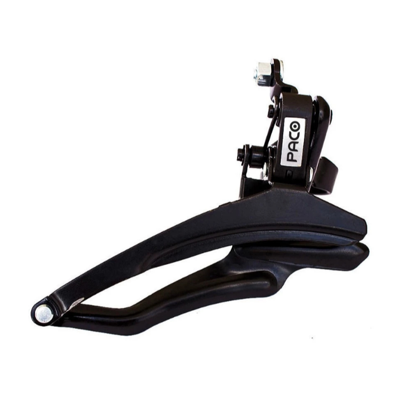 Câmbio Dianteiro 6v/7v/8v Top Pull Index 42d Preto 31.8mm para Bicicleta 18v/21v/24v Over
