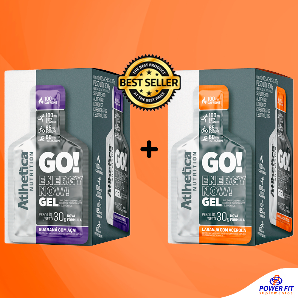 Kit 2x Gel Repositor Go! Energy Now 10 Sachês - Atlhetica em Oferta na Shopee