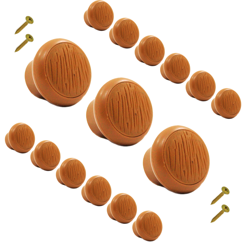 Kit 15 Puxador De Gaveta Porta Armário Balcão Cerejeira em Oferta na Shopee