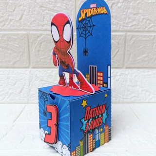 Caixa Cenario Homem Aranha - Spider Men - Homem Aranha kids | Personalizados | Lembrancinhas | Festa infantil em Oferta na Shopee
