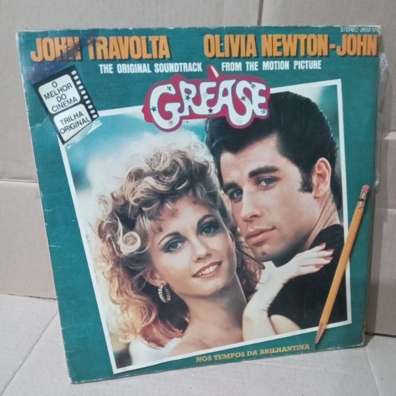 LP VINIL GREASE -TRILHA SONORA DO FILME LP DUPLO COM ENCARTE 1.978