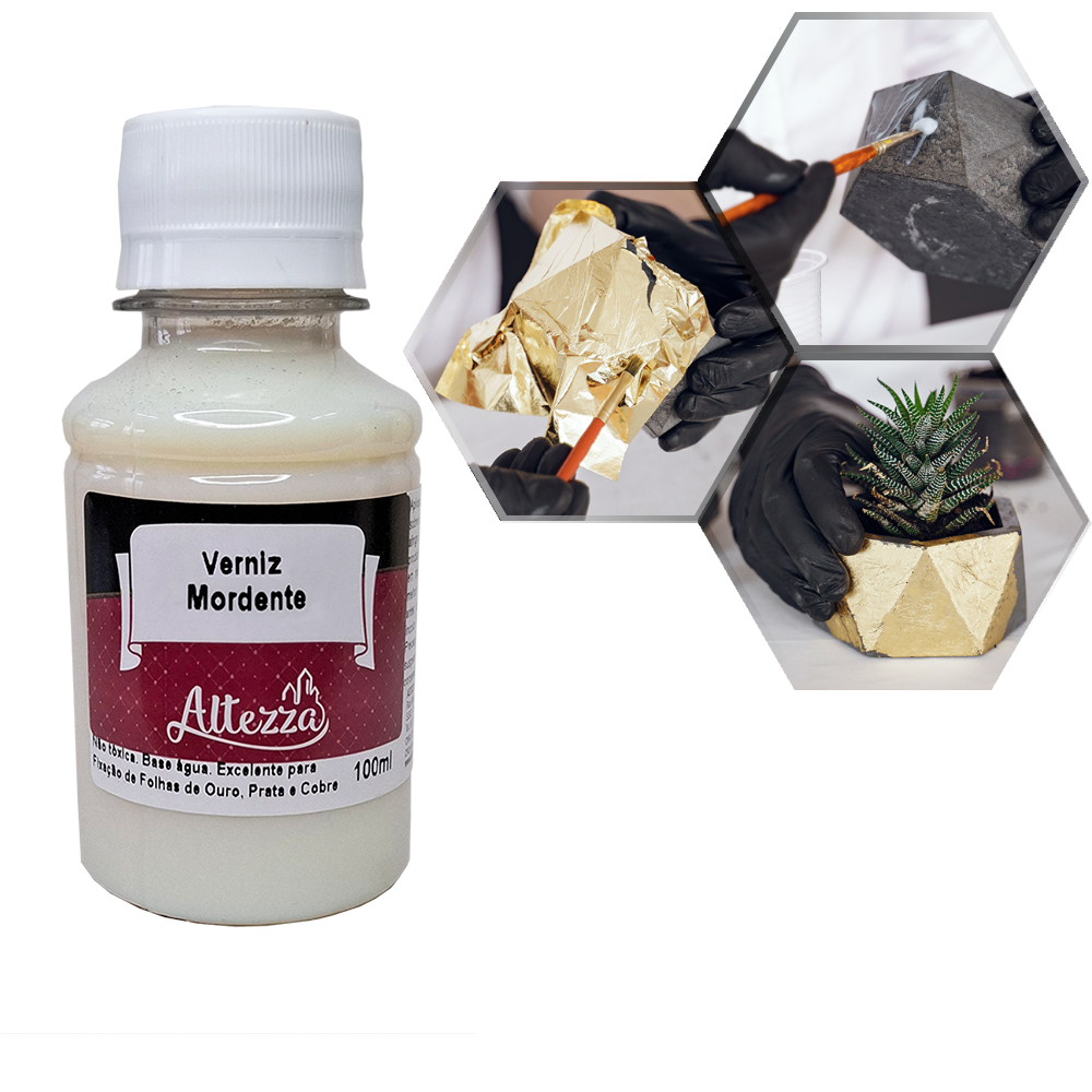 Verniz Mordente Folheação Ouro Prata Altezza 100ml