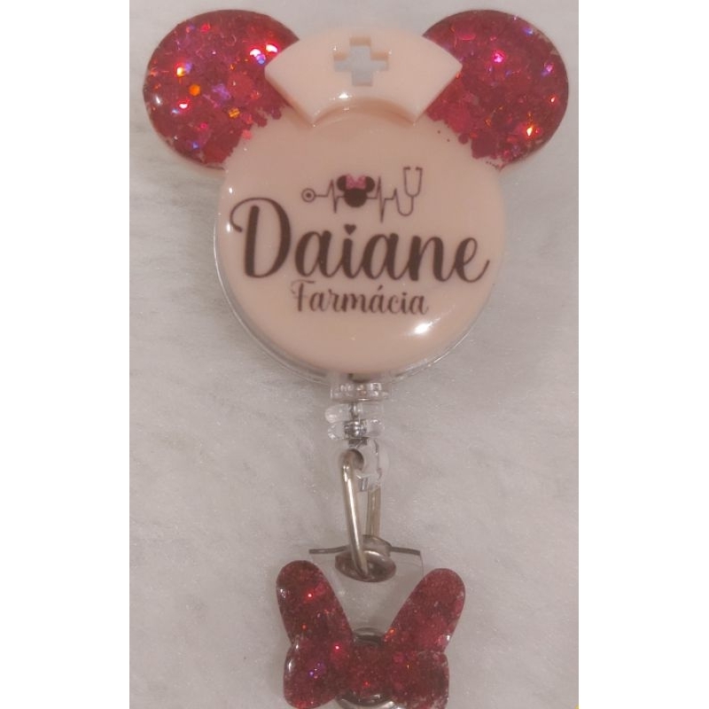 Porta Crachá Personalizado em Resina