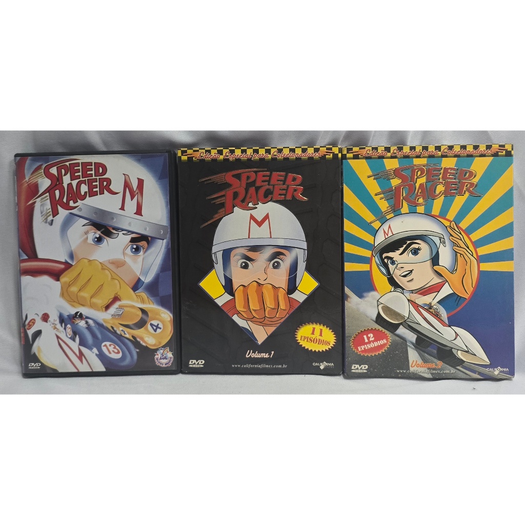 Coleção Speed Racer (Ed. Colecionador Vol.1 e 2 + DVD) (NACIONAL - USADO - PERFEITO ESTADO)