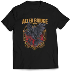 Camiseta Alter Bridge Corvo Hard Rock Metal Alternativo 100% Algodão Camisa Unissex