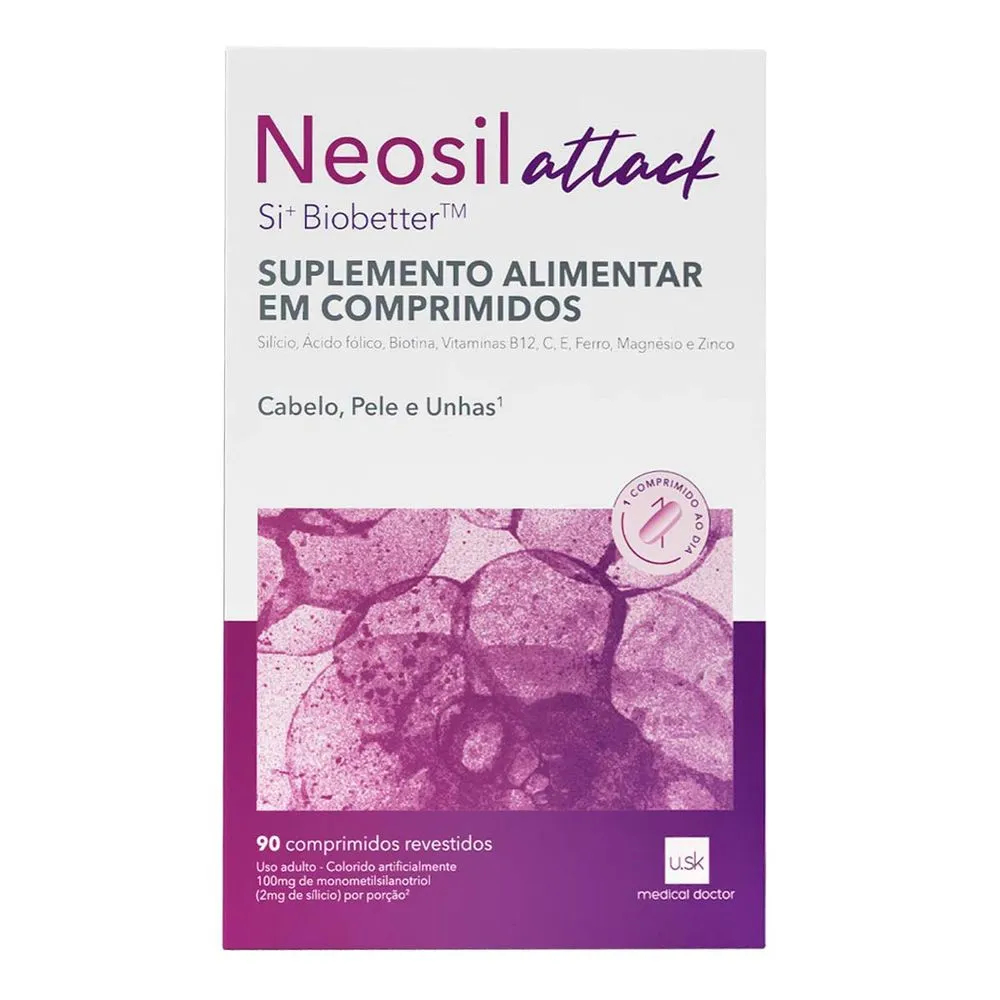 Neosil Attack Cabelo, Pele E Unha 100mg frasco 90 comprimidos