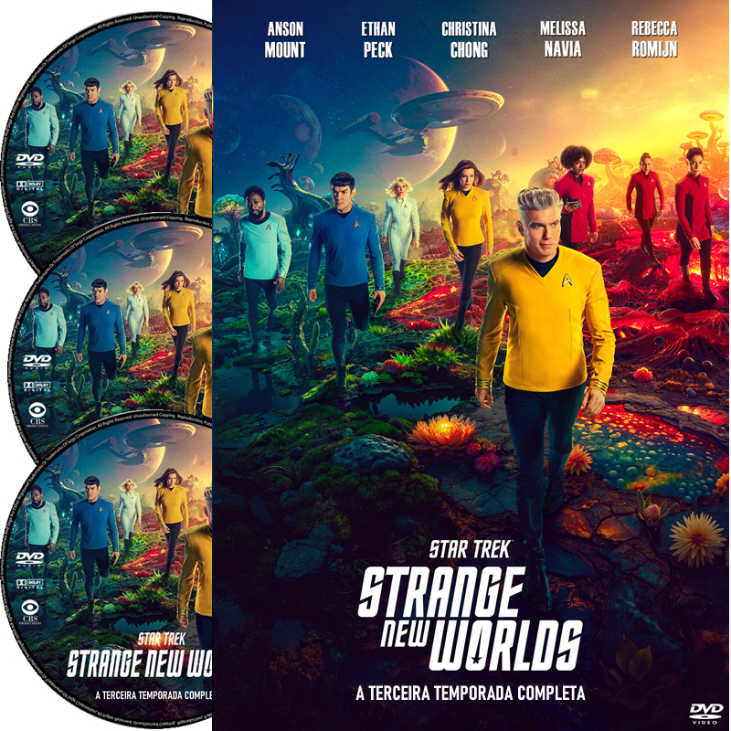 Dvd - Série Star Trek: Strange New Worlds - A Terceira Temporada Completa Seriados