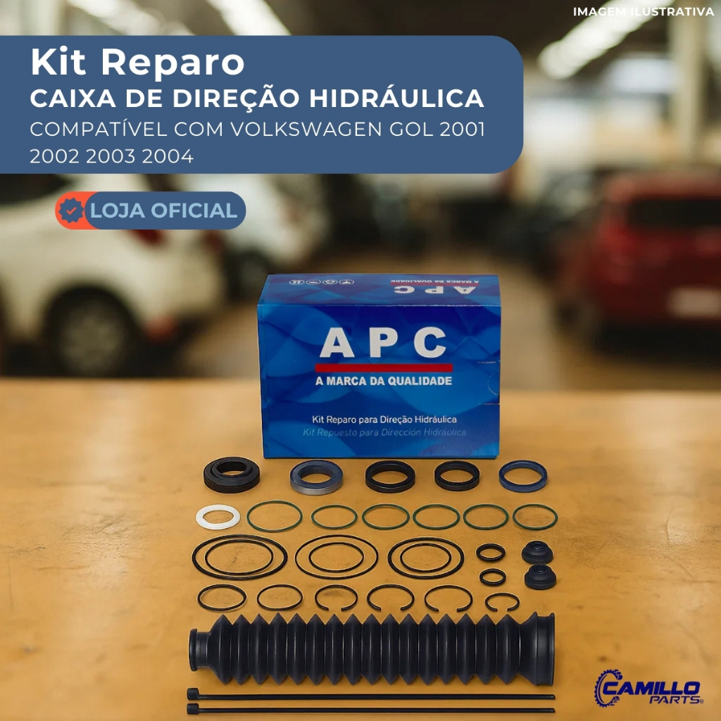Kit Reparo Caixa Direção Hidráulica APC Gol 2001-2004 Parati 1995-2013 Saveiro 1995-2009 em Oferta na Shopee