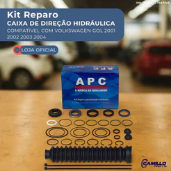 Kit Reparo Caixa Direção Hidráulica APC Gol 2001-2004 Parati 1995-2013 Saveiro 1995-2009