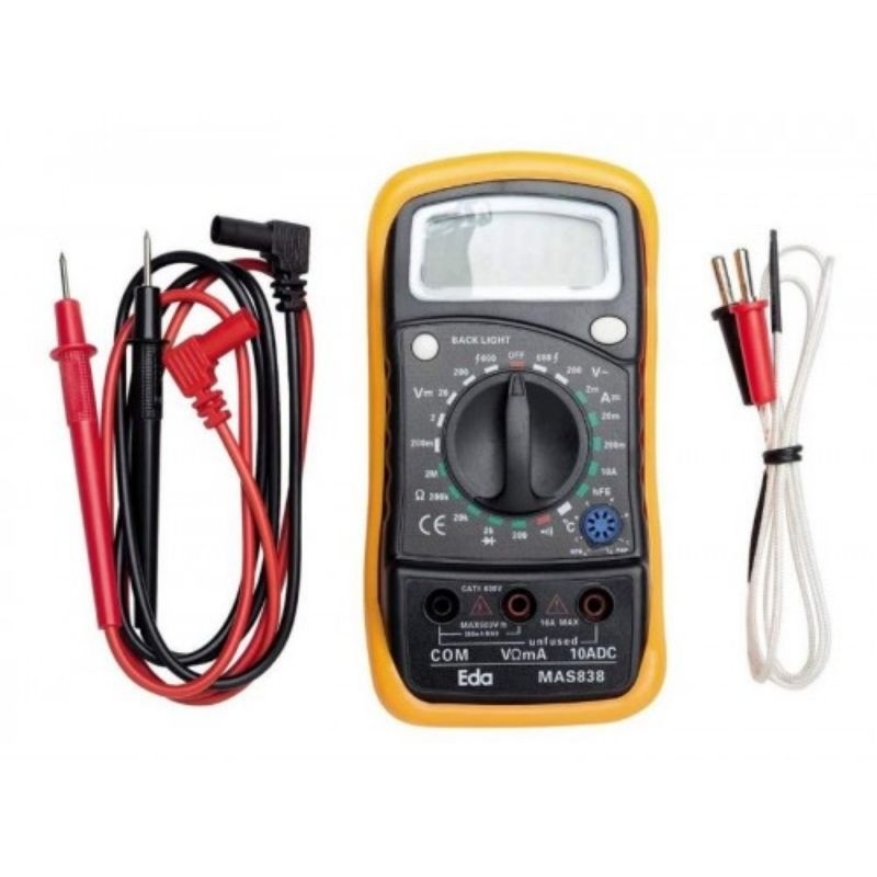 MULTIMETRO DIGITAL C/SENSOR DE TEMPERATURA EDA 9KD