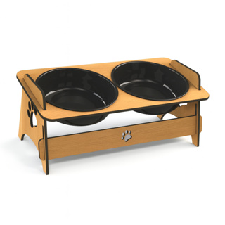 Comedouro Elevado Suspenso para Gatos e Cachorros - Cumbuca Pet - Dog - Cat em Oferta na Shopee