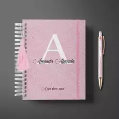 Kit Agenda 2027 Personalizada + Caneta Personalizada - Presente Professores - Varios Modelos