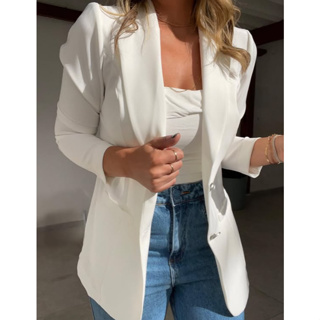 Blazer Feminino Clássico Alfaiataria em Oferta na Shopee