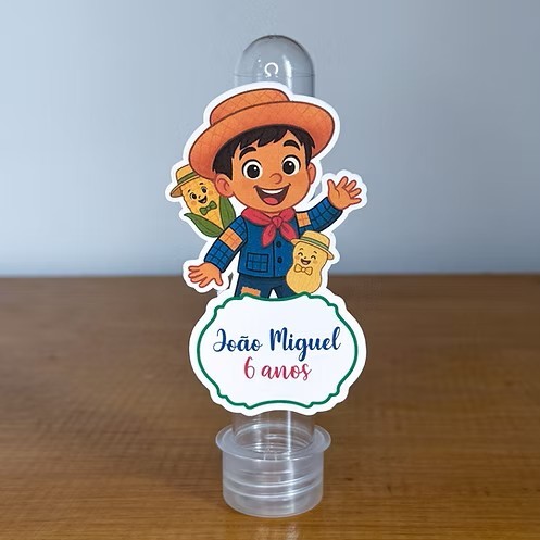 Aplique para Tubete Festa Junina - Aniversário - Festa Infantil -Lembrancinhas Personalizadas