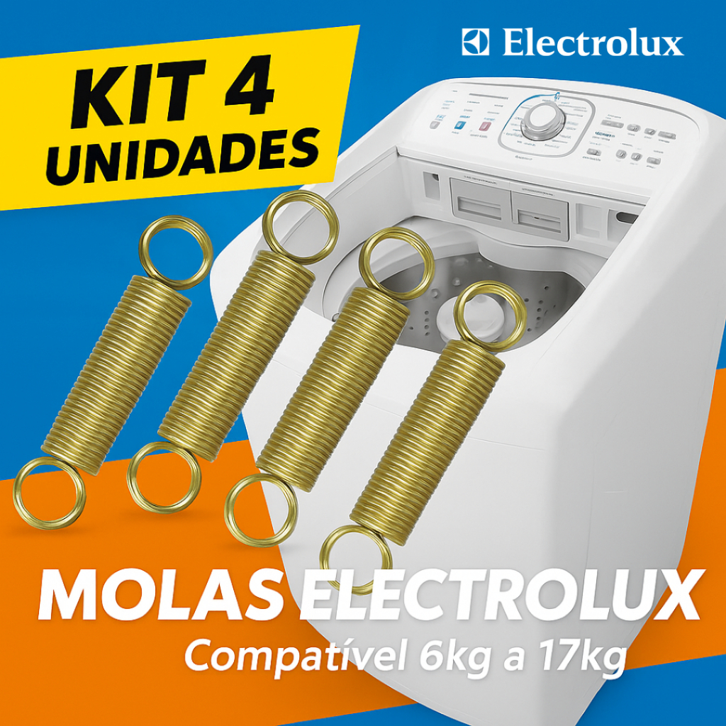Molinha  Maquina Electrolux 7 a 17 kilos Mola Horizontal Suspensão Tirante