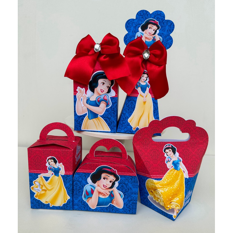 Kit Personalizados Pegue e Monte Branca De neve Princesas Lembrancinha Caixinha (Informar Nome e Idad no Chat)