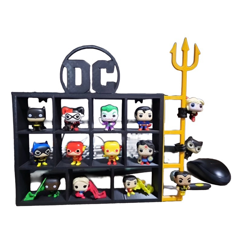 Expositor de Miniaturas DC Comics – Suporte para Bonecos Colecionáveis