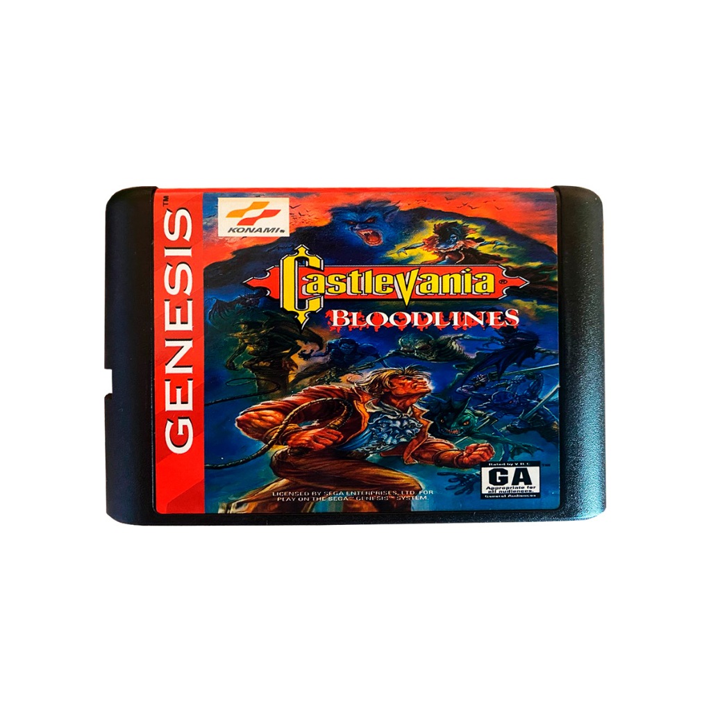 Castlevania Bloodlines - Mega Drive Genesis 16 Bit Repro