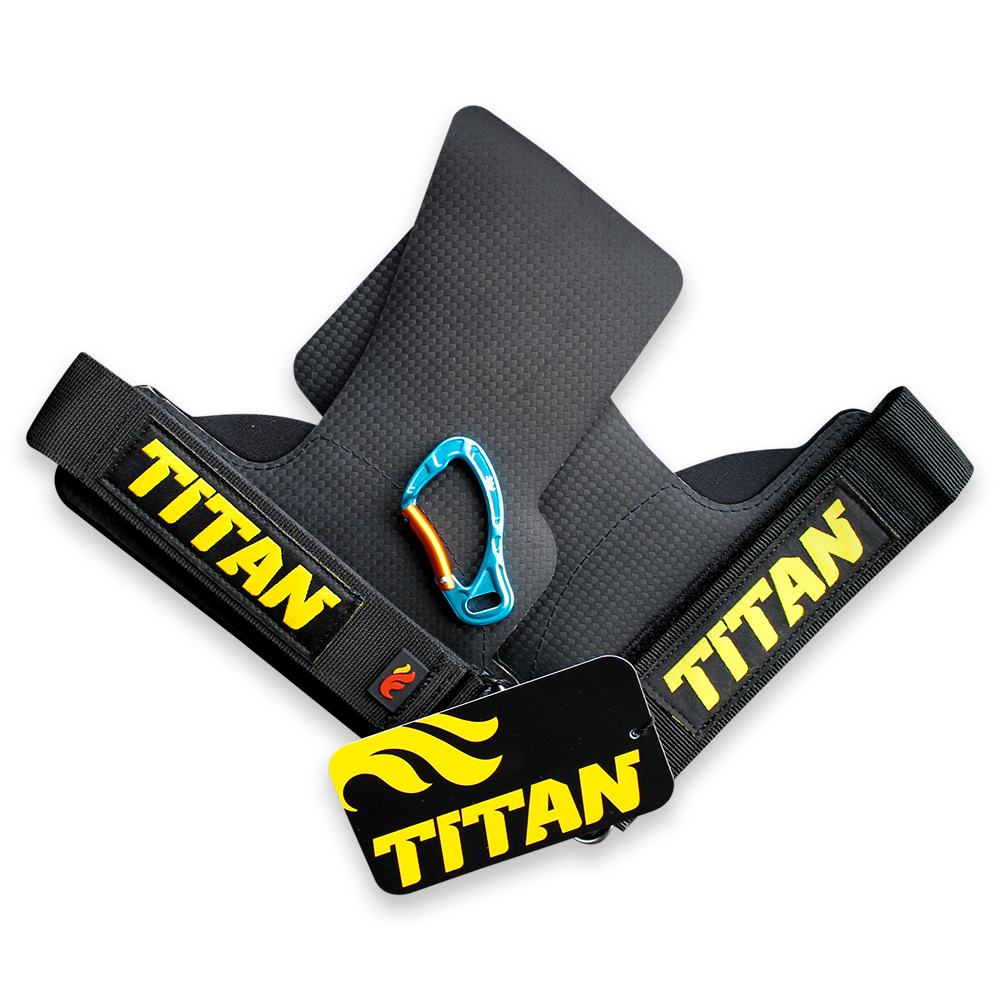 Protetores De Palmas Ajustáveis Original Fuel Sports Hand Grip Titan Black