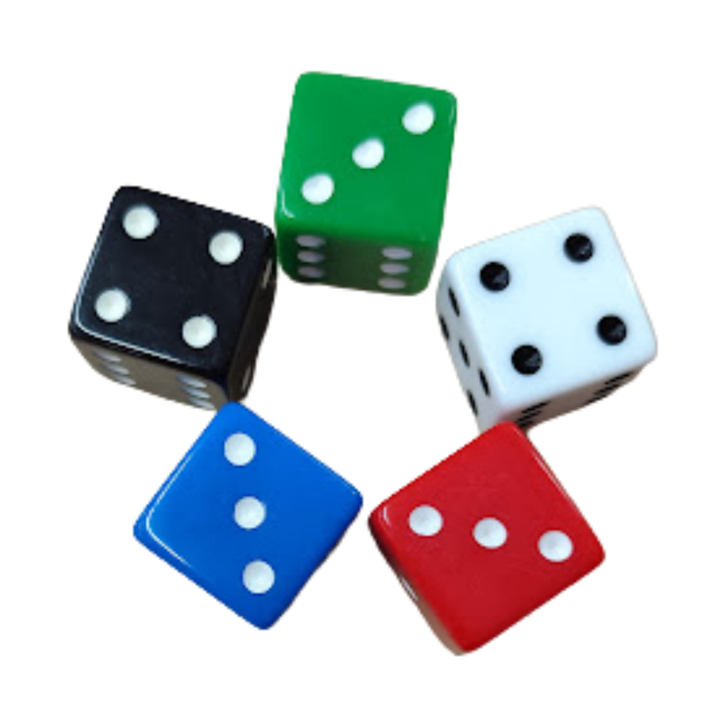 Dados 25mm Kit Com 5 Jogo De Rpg Brinquedo Tabuleiro War em Oferta na Shopee