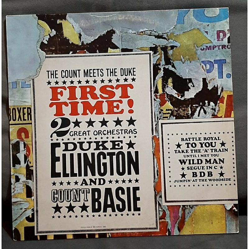 LP Vinil Duke Ellington and Count Basie. First Time. The Count Meets The Duke