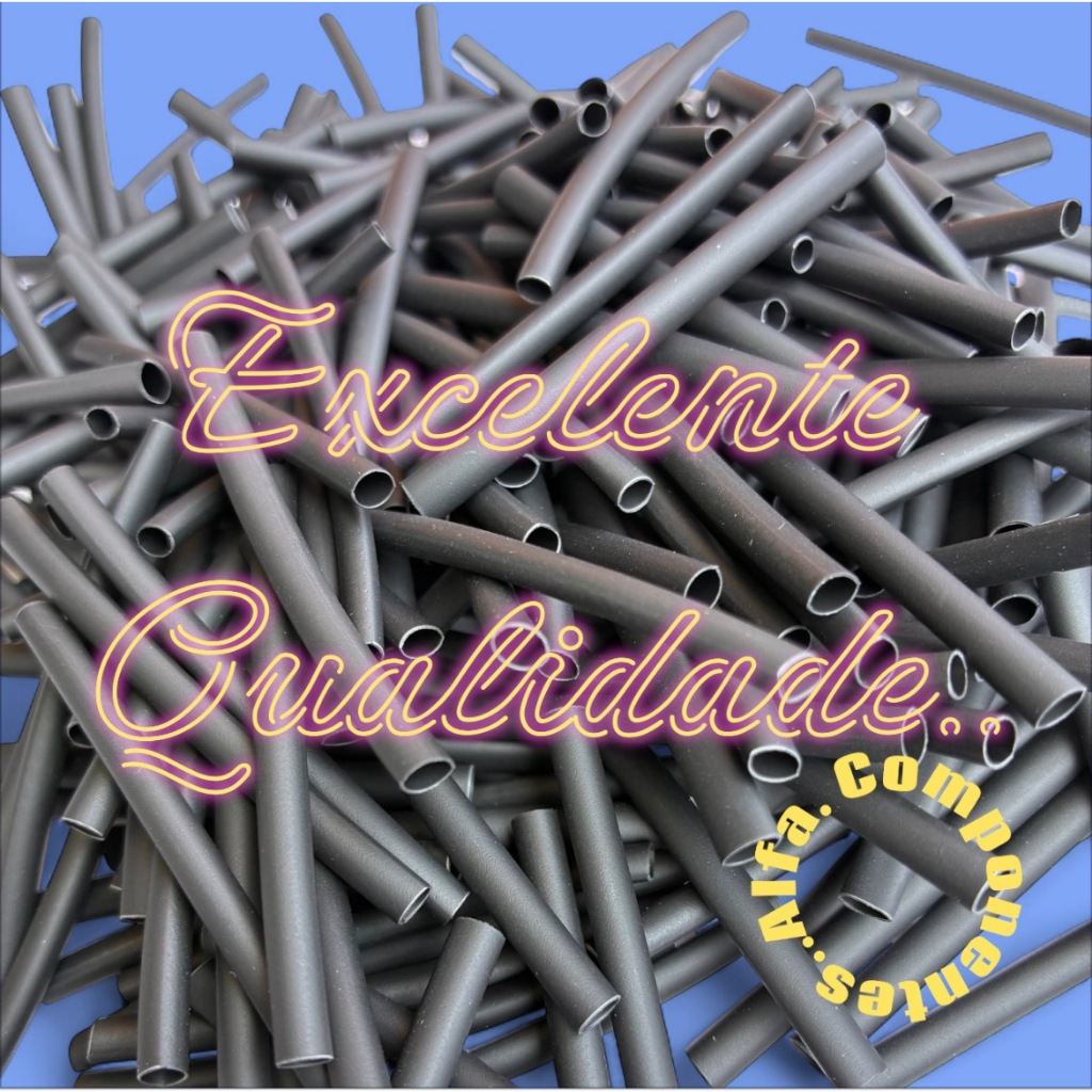 KIT 100 Espaguete tubo termo retrátil 1,0mm 1,5mm 2,0mm 2,5mm 3,0mm 3,5mm 4,0mm 5,0mm 6,0mm 7,5mm 9,5mm10mm 100% ORGINAL em Oferta na Shopee
