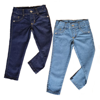 Calça Jeans Masculina Infantil Menino 2 ao 12 anos Com Regulagem em Oferta na Shopee