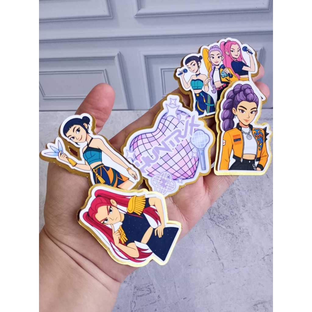 Apliques 3D Guerreiras, Lembrancinhas Huntrixx em Oferta na Shopee