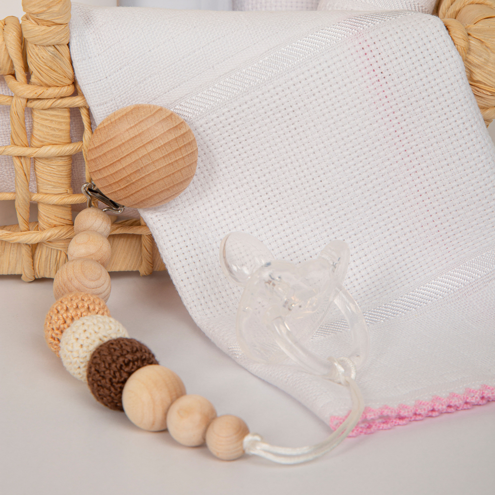 Kit 6 Fraldinha de Boca Estrela Crochê Pc Mabber 30cm x 40cm - Bordar a mão - Barra Para Bordar Ponto Cruz